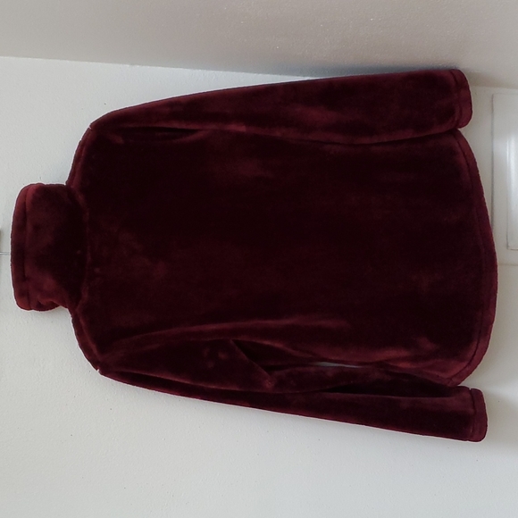 32 Degrees Full Zip Plush Teddy Bear Jacket Marlot Color Size S - Picture 11 of 13